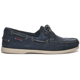 Sebago Docksides Portland Flesh Out Blue Navy Dame Sejlersko