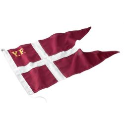 YACHTFLAG MED BRODEREDE BOGSTAVER - 175CM