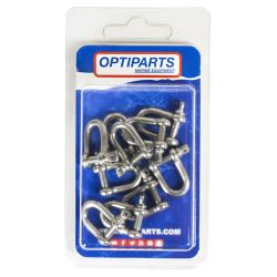 Optiparts 4 mm Sjækel - Pakke med 10 styk