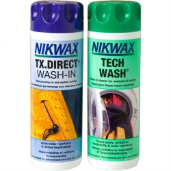Nikwax Twinpack Tech Wash/Tx-Direct Wash-In 2 X 300 Ml Vask og Imprægnering