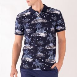 Sebago Hawai Pique Polo Shirt - Navy