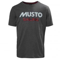 Musto T-Shirt Med Logo Broderi - Carbon