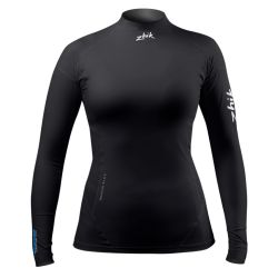 Zhik Black Eco Spandex Solbeskyttende Dame T-Shirt med Lange Ærmer