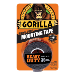 Gorilla Heavy Duty Mounting Dobbeltklæbende Tape - Sort