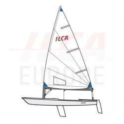 ILCA 6 Komplet Sejlklar Jolle Med Composite Top Mast