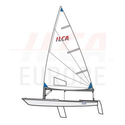 ILCA 6 Komplet Sejlklar Jolle Med Aluminium Top Mast