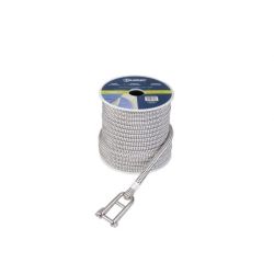 Talamex Fald Med Nøglesjækel 12mm X 36 Mtr Hvid/Sort