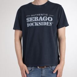 Sebago Docksides Outwashed T-Shirt - Navy