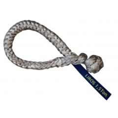 LIROS Soft Sjækel 8 tons / 16 mm – Sølvgrå Dyneema SK78