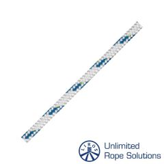 Liros Top Cruising Standard Skøde / Fald / Trimline 12 mm - Hvid/Blå - Afmålt Længde