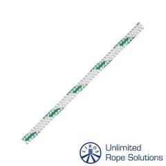 Liros Top Cruising Standard Skøde / Fald / Trimline 8mm - Hvid/Grøn - Afmålt Længde