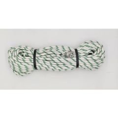 Liros LSP-32 Fald med Svirvelhage 12 mm x 40 m – Hvid/Grøn – 3300 kg