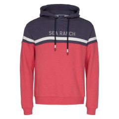 Sea Ranch Justin Herre Hoodie - SR Navy/SR Red - Restsalg
