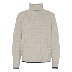 Sea Ranch Lotte Roll Neck Dame Strik - Råhvid