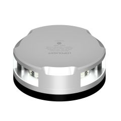 Lopolight 2Nm Anker- og signallanterne med 360° hvidt lys - 0,7m Kabel - Silver - Horizontal