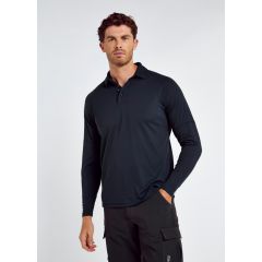 Dubarry Piraeus Herre Langærmet Technical Polo – Navy