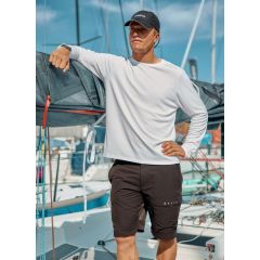 Musto Evo Crew Sunblock Herre T-Shirt Med Lange Ærmer - Hvid