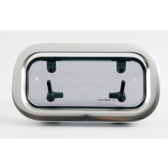Portlight 304 mm x155 mm oplukkelig / 4-35mm