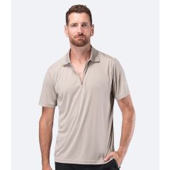 Zhik Mens UVActive™ Short Sleeve Polo – Stone