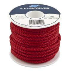 POLY POLYSTER HANDY-SPOLE 4MM 12M RØD