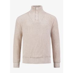 Pelle Petterson Campe Windbreaker Sweater Herre – Light Beige Oak Melange