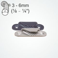 Clamcleat Racing Fine Line bagbord - Silver