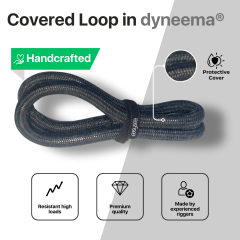 Covered Loop i Dyneema® Til Olli™️ Low Friction Rings