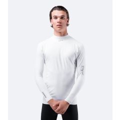 Zhik White ECO Spandex Solbeskyttende Herre T-Shirt med Lange Ærmer - Hvid