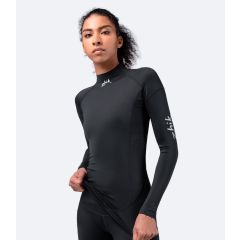Zhik Black Eco Spandex Solbeskyttende Dame T-Shirt med Lange Ærmer