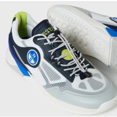 North Sails Performance Skipper Performance Sneakers - Grey / Royal / Lime 