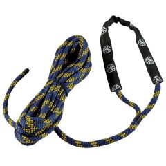 Liros Handy-Elastic 14 mm Navy/Gul – 10 m Færdigsplejset Fortøjning med 40 cm Øje