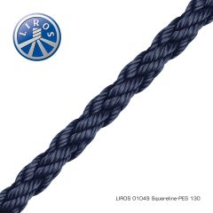 Liros Squareline-PES 18 mm Navy – Heavy-Duty Anker- og Fortøjningsline