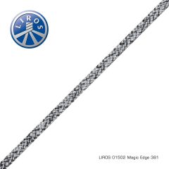 Liros Magic Edge 6mm Sort-Sølvgrå – Afmålt Længde
