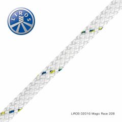 Liros Magic Race 6mm Hvid Trimline – Afmålt Længde