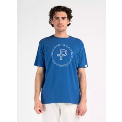 Pelle P Perus Organic Logo Herre T-Shirt – Blue Horizon