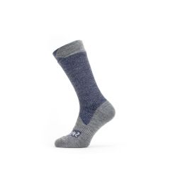 Sealskinz Raynham Vandtætte Sokker – Navy/Grey Marl – 100% Vandtæt & Åndbar