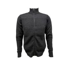 Sonny Sømandsstrik Cardigan I 100% Uld - Antrazite Mellange