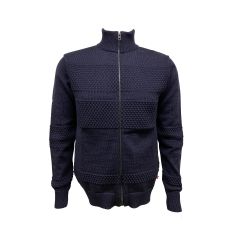 Sonny Sømandsstrik Cardigan I 100% Uld - Navy Blue