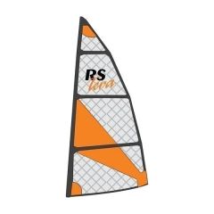 RS Tera Pro storsejl (rullet, inkl. sejlpinde, sejlpose og sejlnumre)