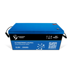 Ultimatron Lithium Batteri 12.8V 200Ah LiFePO4 Smart BMS Med Bluetooth