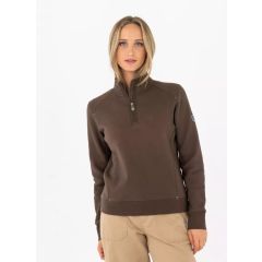 Pelle Petterson P-Half Zip Dame Sweat – Carob Brown