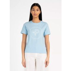 Pelle P Perus Organic Logo Dame T-Shirt – Atlas Blue