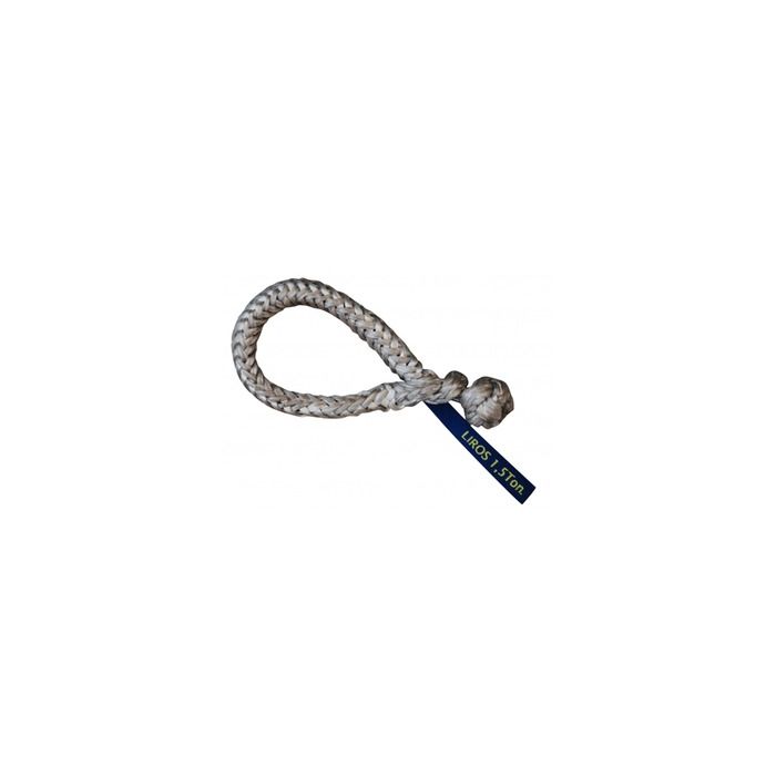 LIROS Soft Sjækel 8 tons / 16 mm – Sølvgrå Dyneema SK78