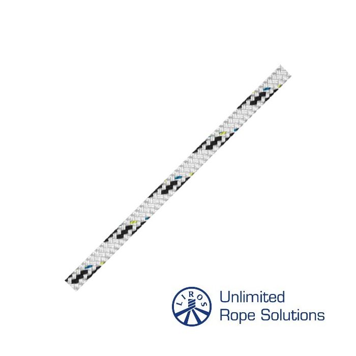 Liros Top Cruising Standard Skøde / Fald / Trimline 10 mm - Hvid/Sort - Afmålt Længde main product photo