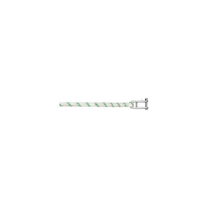 Liros LSP-32 Fald med Wichard Nøglesjækel 10 mm x 35 m – Hvid/Grøn – 2400 kg
