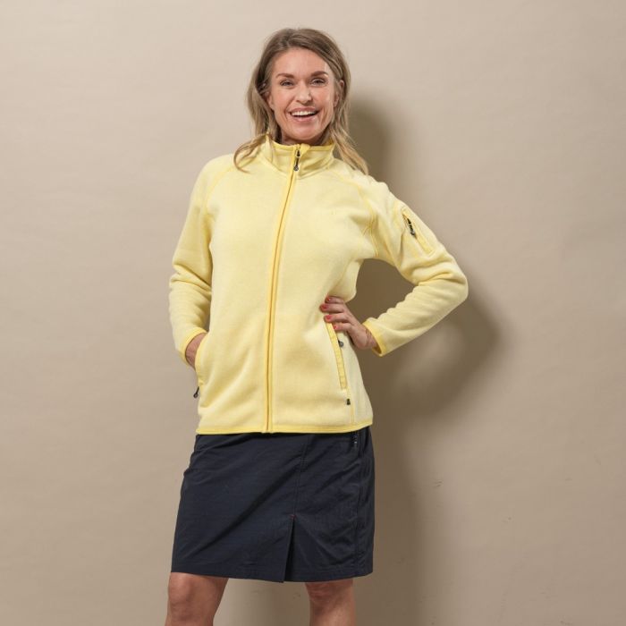 Sea Ranch Eleana Fleece Dame Strik/Fleece - Pineapple - Restsalg main product photo