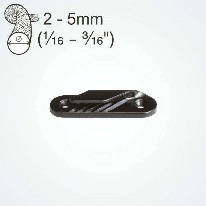 ClamCleat CL213 Lidseline – Sort – Styrbord