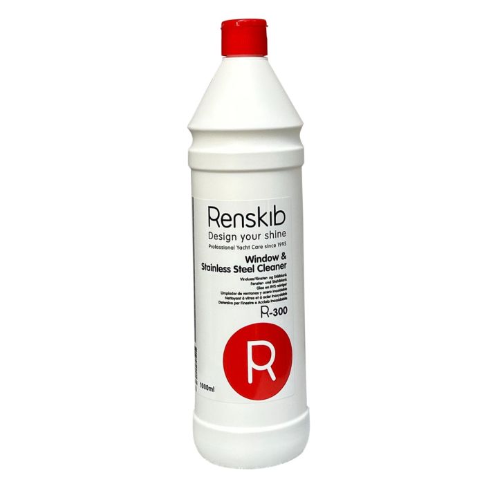 Renskib Vindues- og Stålblank / Window and Stainless Steel Cleaner – 1 liter
