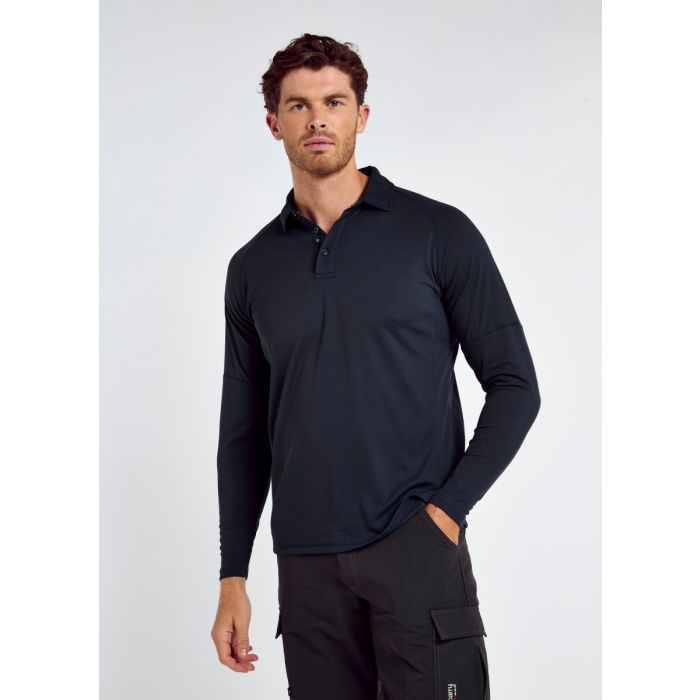 Dubarry Piraeus Herre Langærmet Technical Polo – Navy