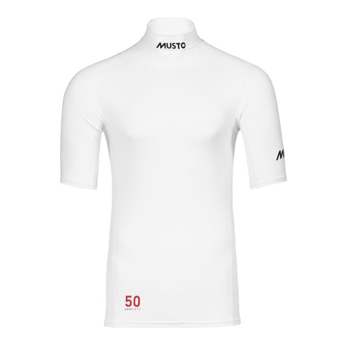 Musto Championship Rash Guard Kortærmet – UPF 50+ Hvid